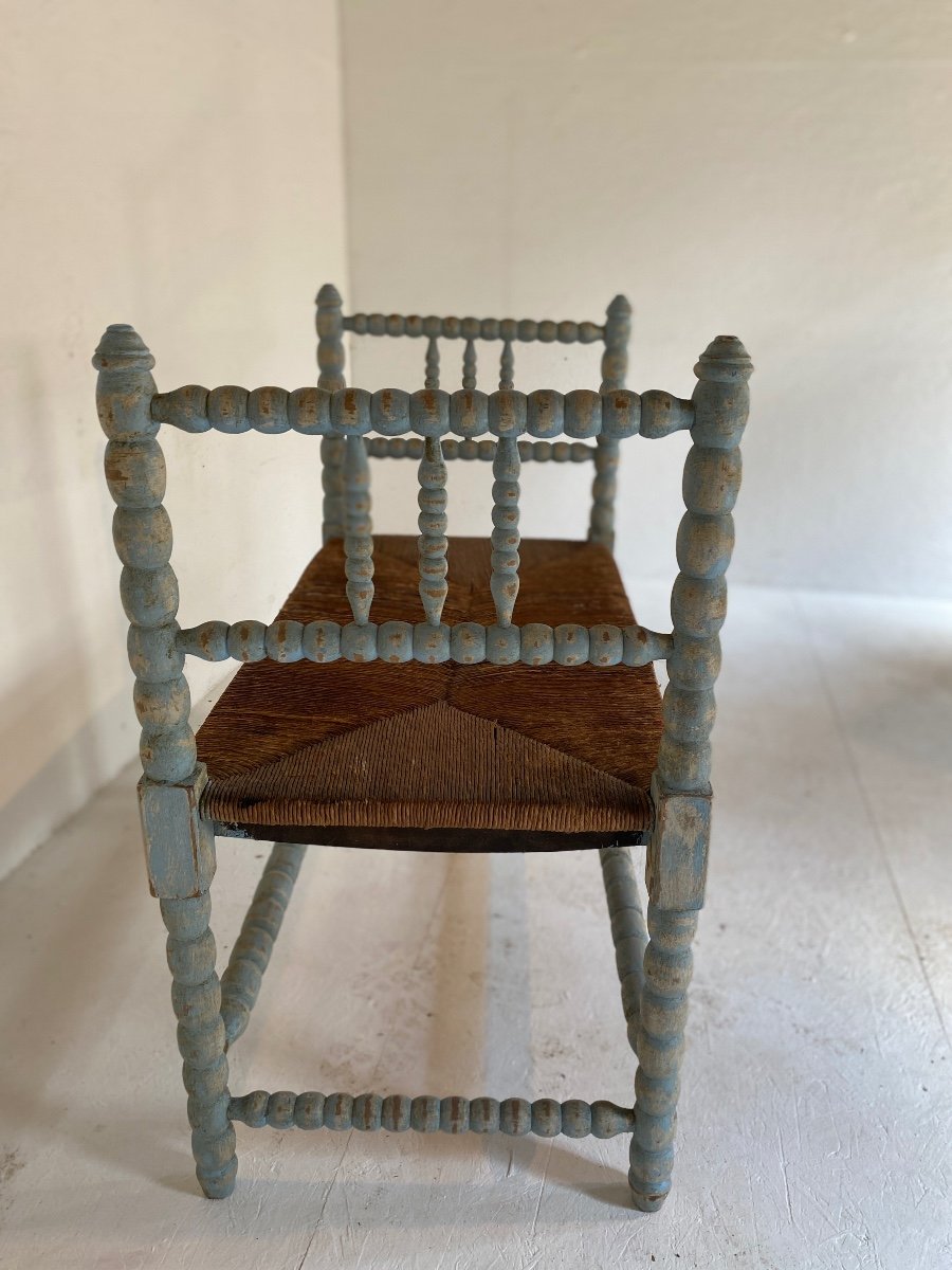 Small Straw Bench 1900-photo-4