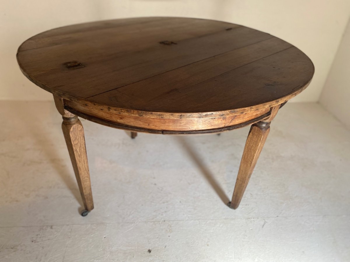 Table Demi-lune ( Ronde) 18e Directoire -photo-2