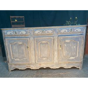 Patinated Sideboard Louis XIV 18th