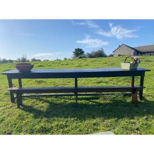 Fir Bench Late 19th Century Beautiful Length