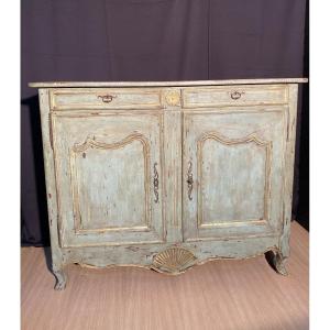 Louis XV Dresser Dating From The 18th Century Patina 2 Doors 2 Drawers