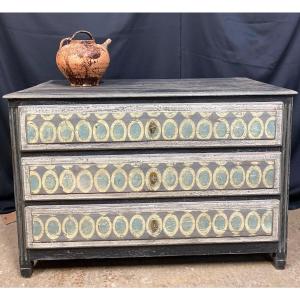 Louis XVI Commode 3 Drawers Beautiful Patina In Several Colors