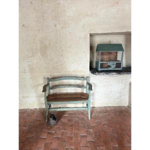 Cantou Bench With A Straw Seat Dating From The 19th Century 