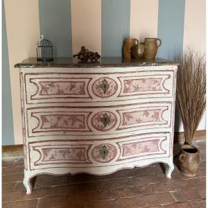 Louis XV Style Bombé Commode Dating From The 18th Century 