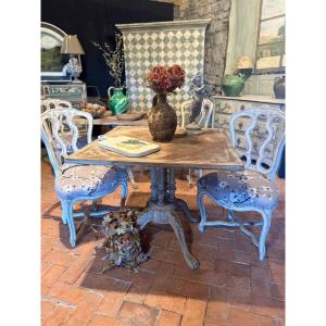 Table (pair) With Lion's Claw Central Legs, 19th Century Square Top