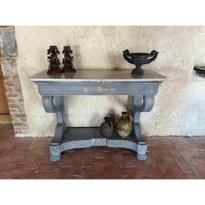 Empire Consulate-style Console Table Dating From The 19th Century