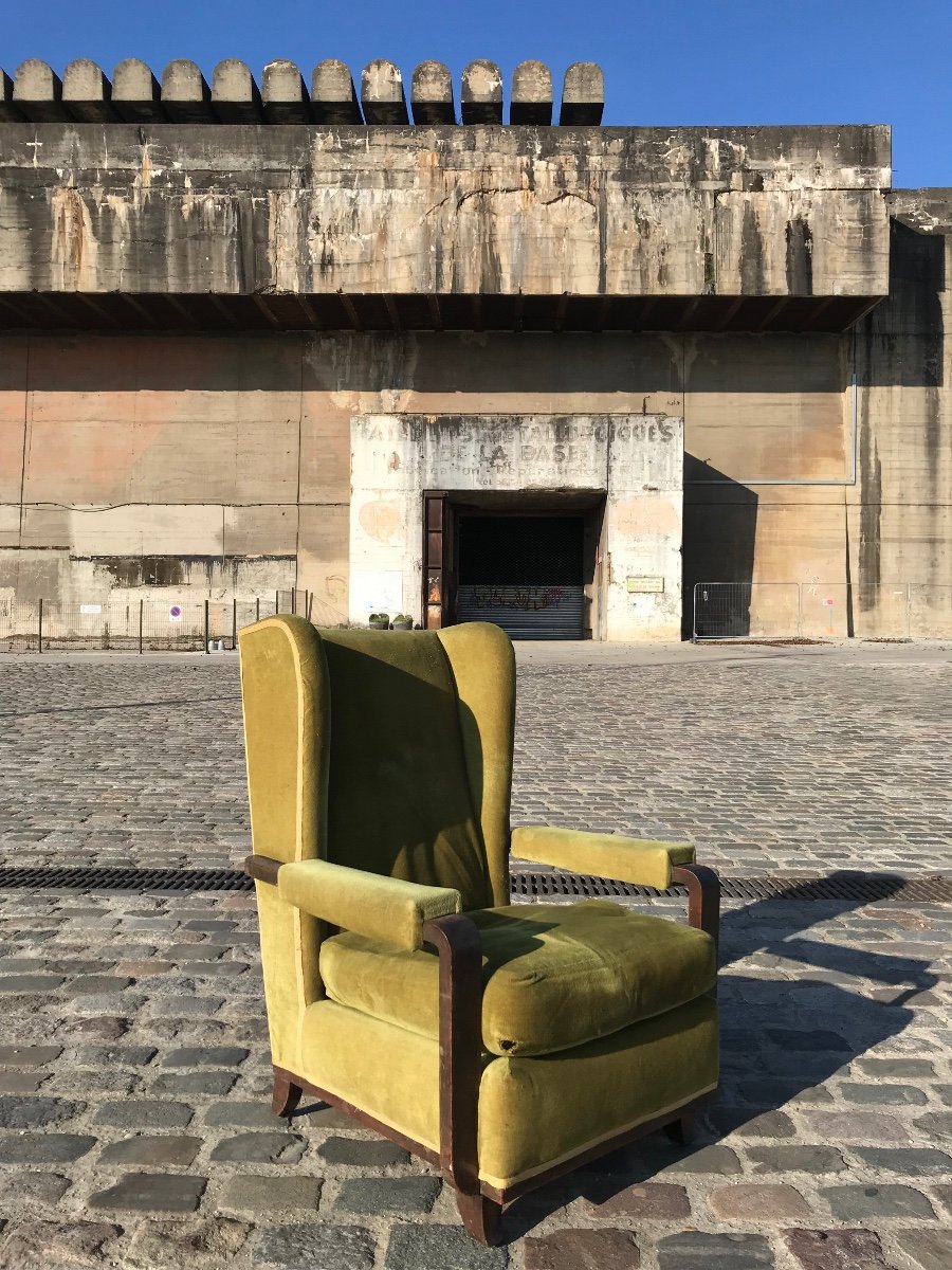 Fauteuil à Oreilles d'Etienne  Henri Martin-photo-3