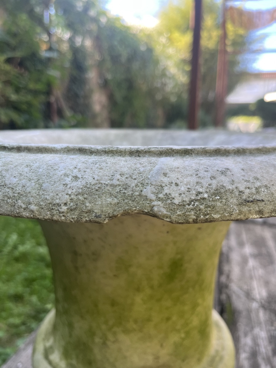 Vase Médicis en marbre de Carrare.-photo-4