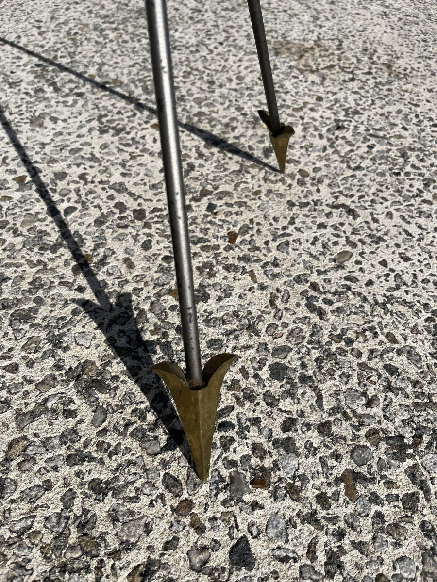 Paire de guéridons André Arbus.-photo-4