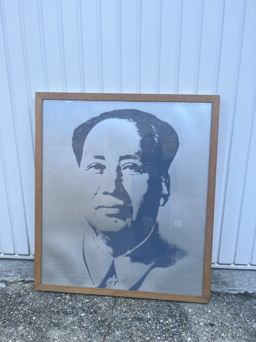 Lithographie Silver Mao d’Andy Warhol.