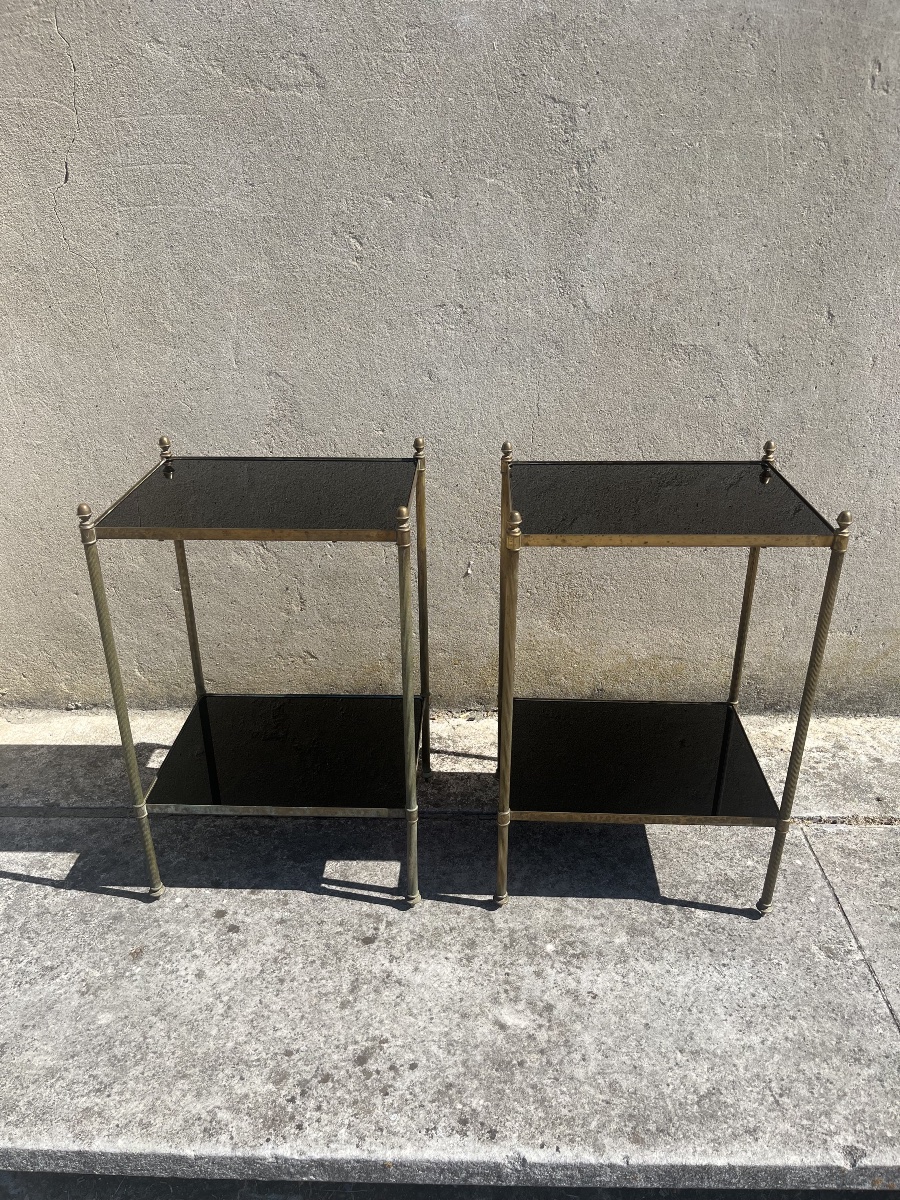 Pair Of Maison Baguès Side Tables.-photo-3