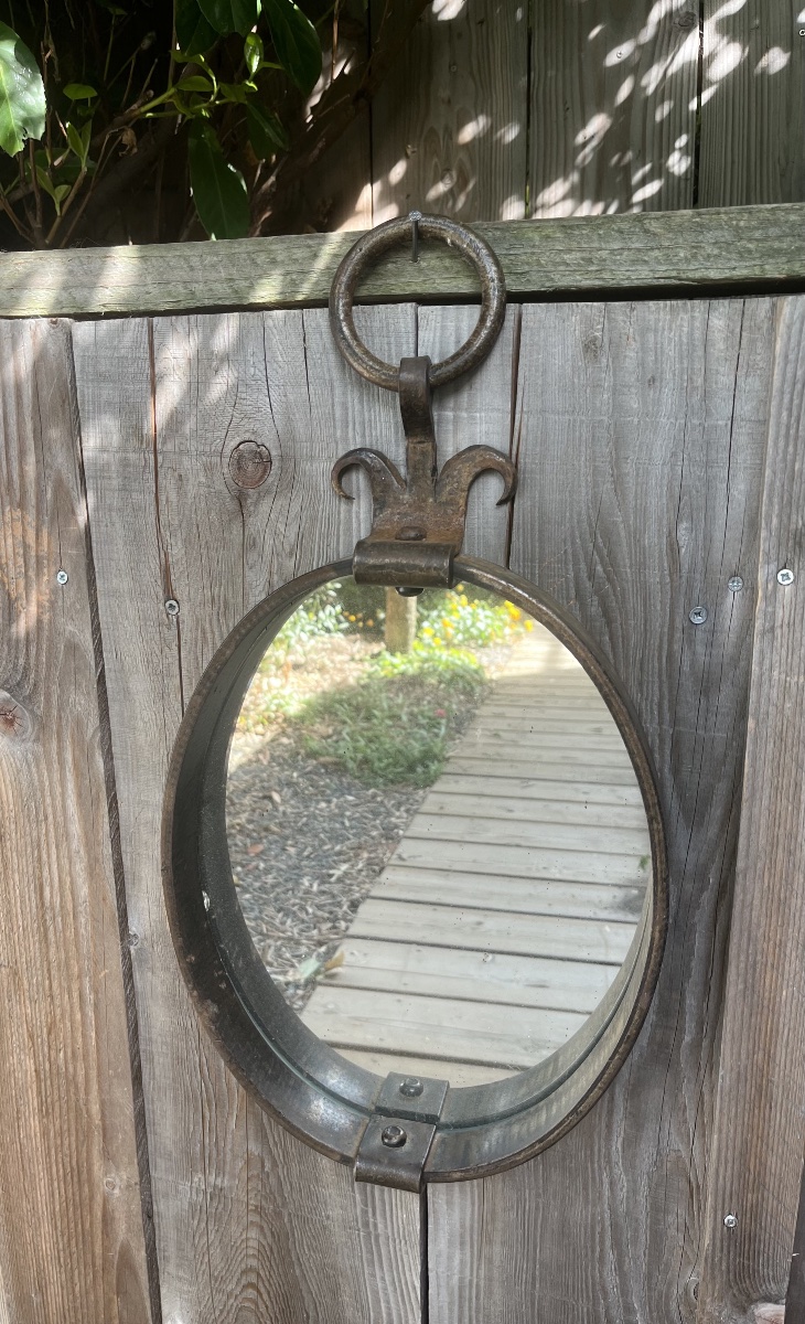 Miroir en fer forgé.-photo-2