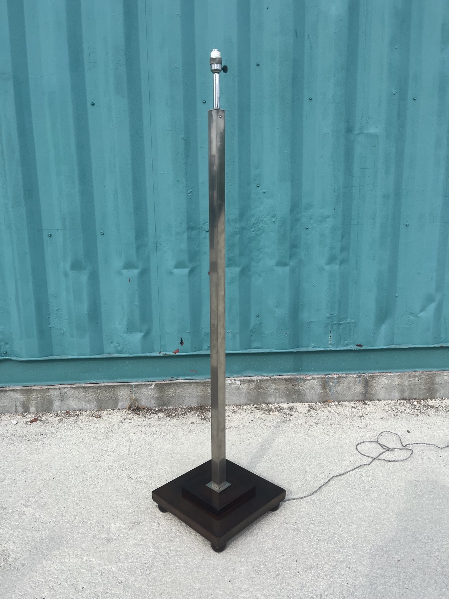 Floor Lamp In The Style Of Jacques Adnet.-photo-2