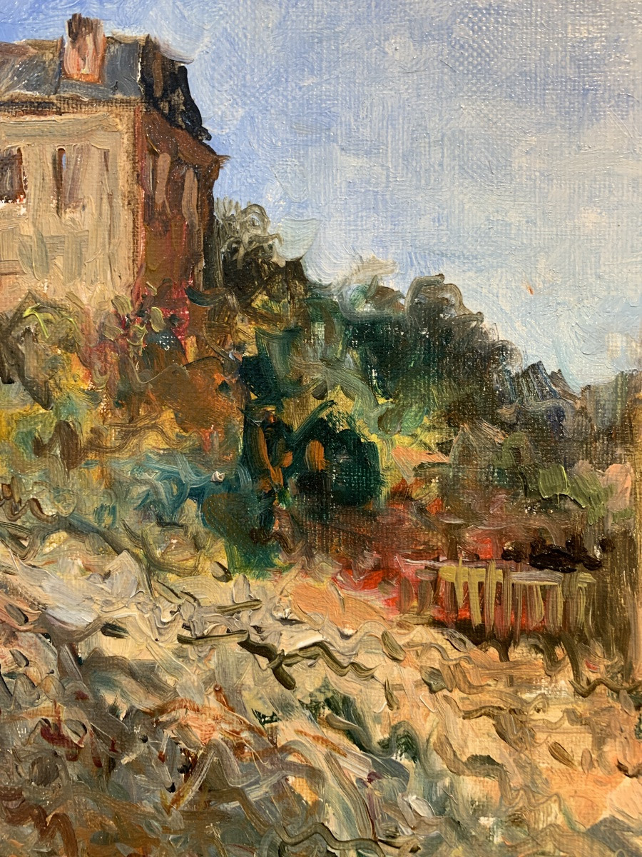 Villerville, Oil On Canvas, Gervais Leterreux-photo-2