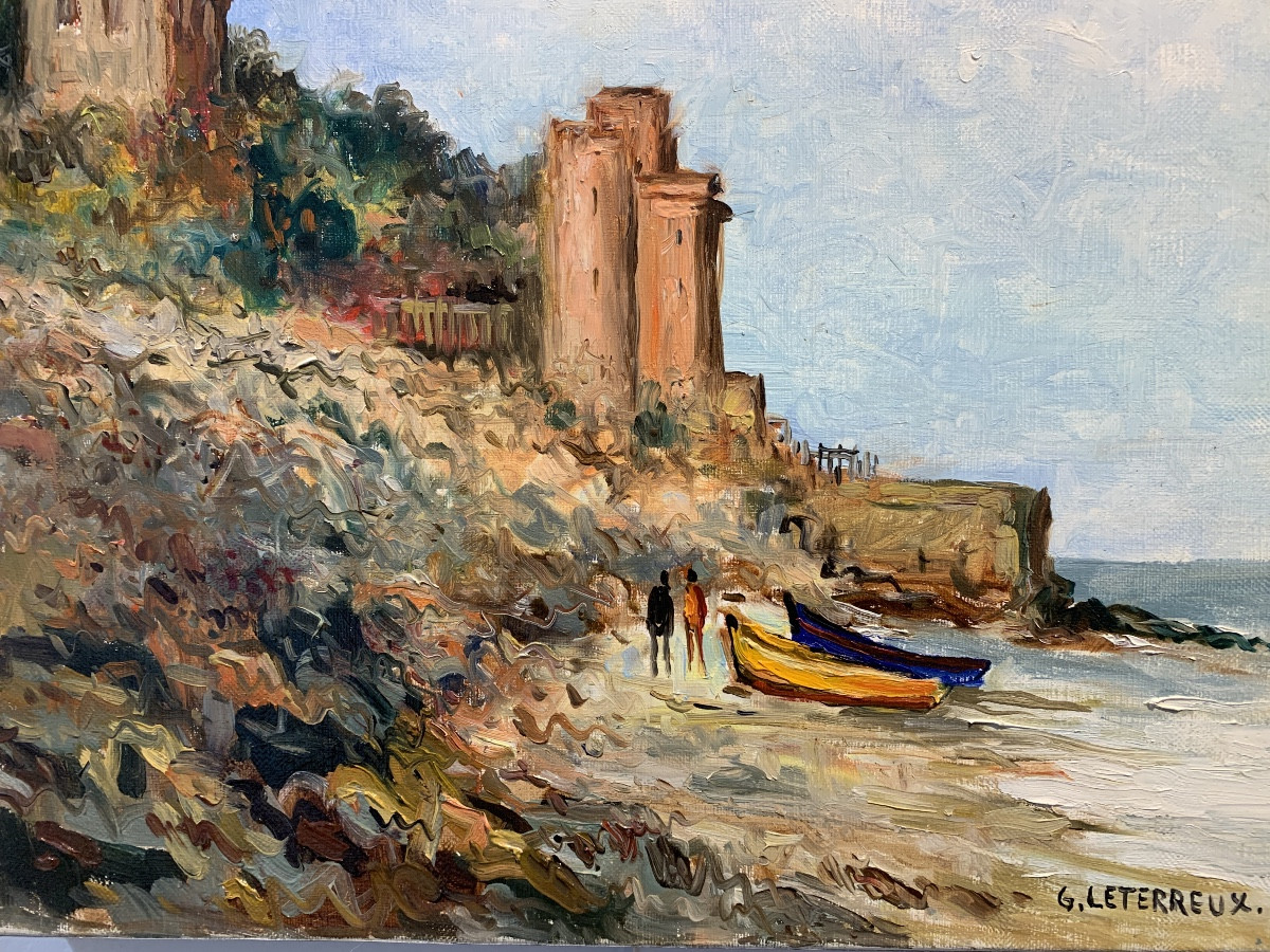 Villerville, Oil On Canvas, Gervais Leterreux-photo-1