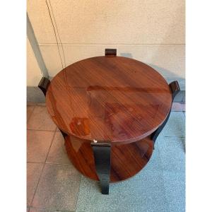 Art Deco Rosewood Pedestal Table