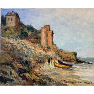 Villerville, Oil On Canvas, Gervais Leterreux