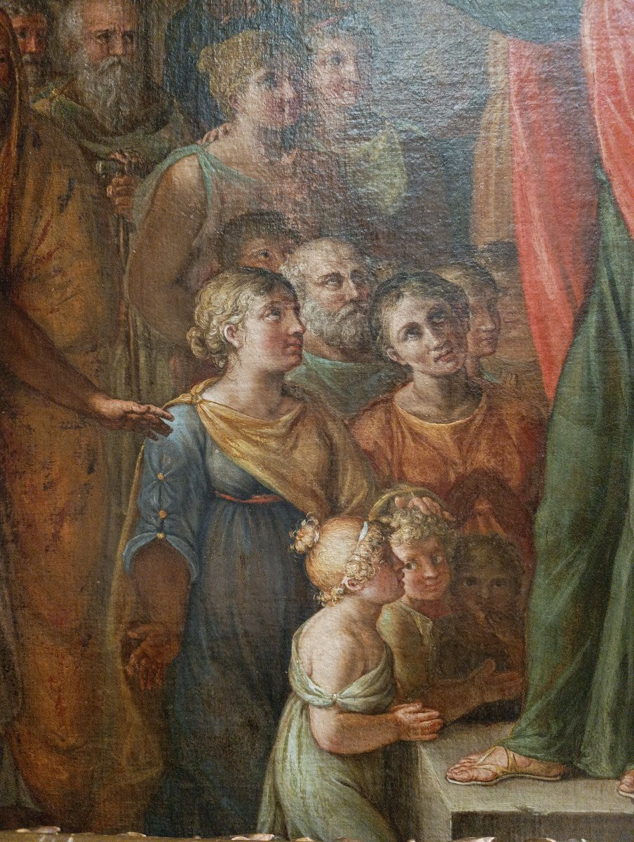 Neoclassical Painter. Saint Paul Preaching In The Areopagus Of Athens-photo-3