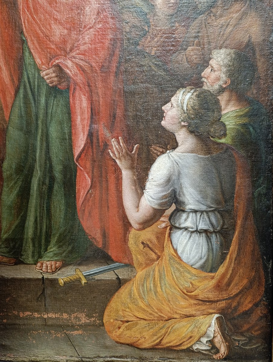 Neoclassical Painter. Saint Paul Preaching In The Areopagus Of Athens-photo-4