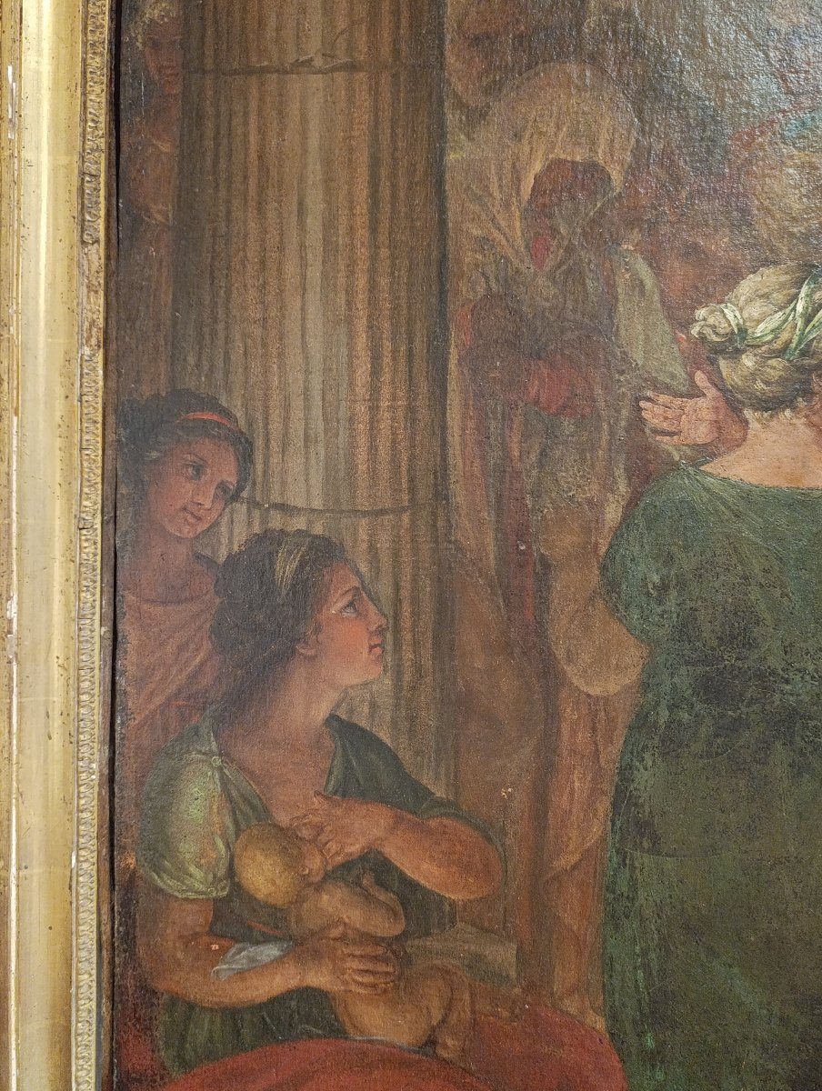 Neoclassical Painter. Saint Paul Preaching In The Areopagus Of Athens-photo-5