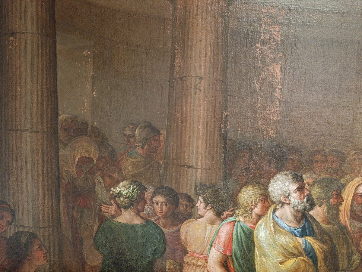 Neoclassical Painter. Saint Paul Preaching In The Areopagus Of Athens-photo-6