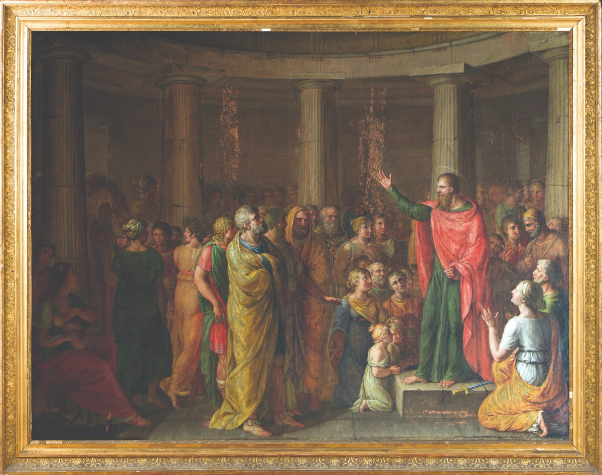 Neoclassical Painter. Saint Paul Preaching In The Areopagus Of Athens