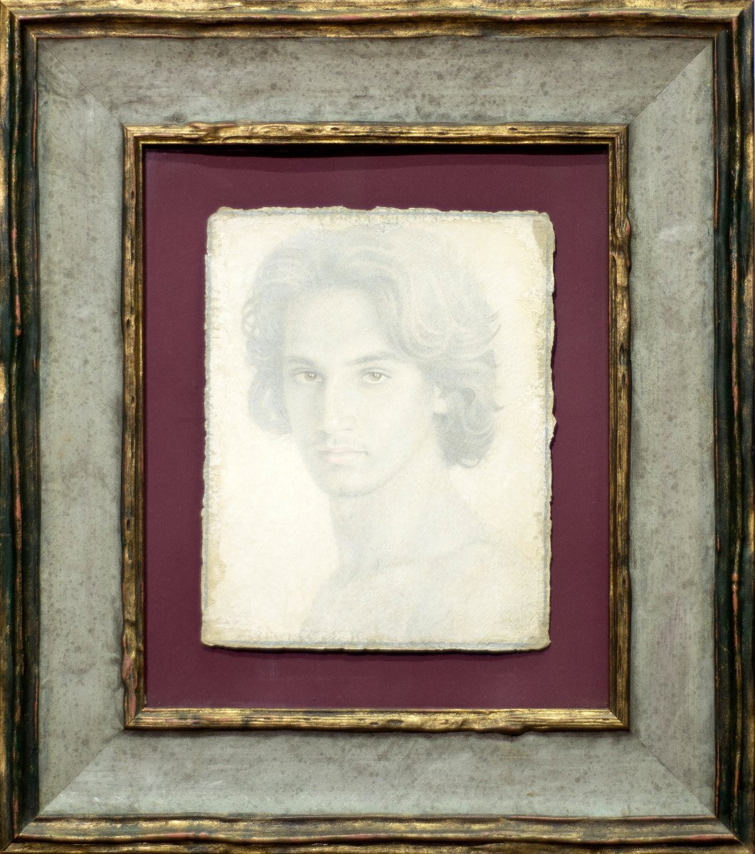 Victor Koulbak (Moscou, 1946). Portrait d'un jeune homme-photo-2