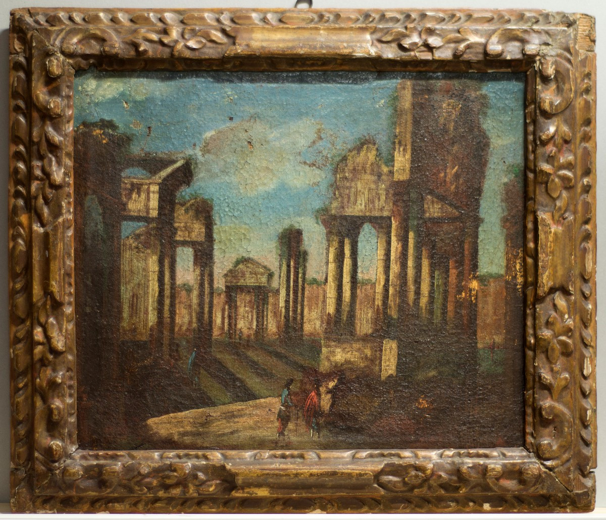 Alessandro Brusati (Carpi, 1707-1780). Paysage côtier avec architecture