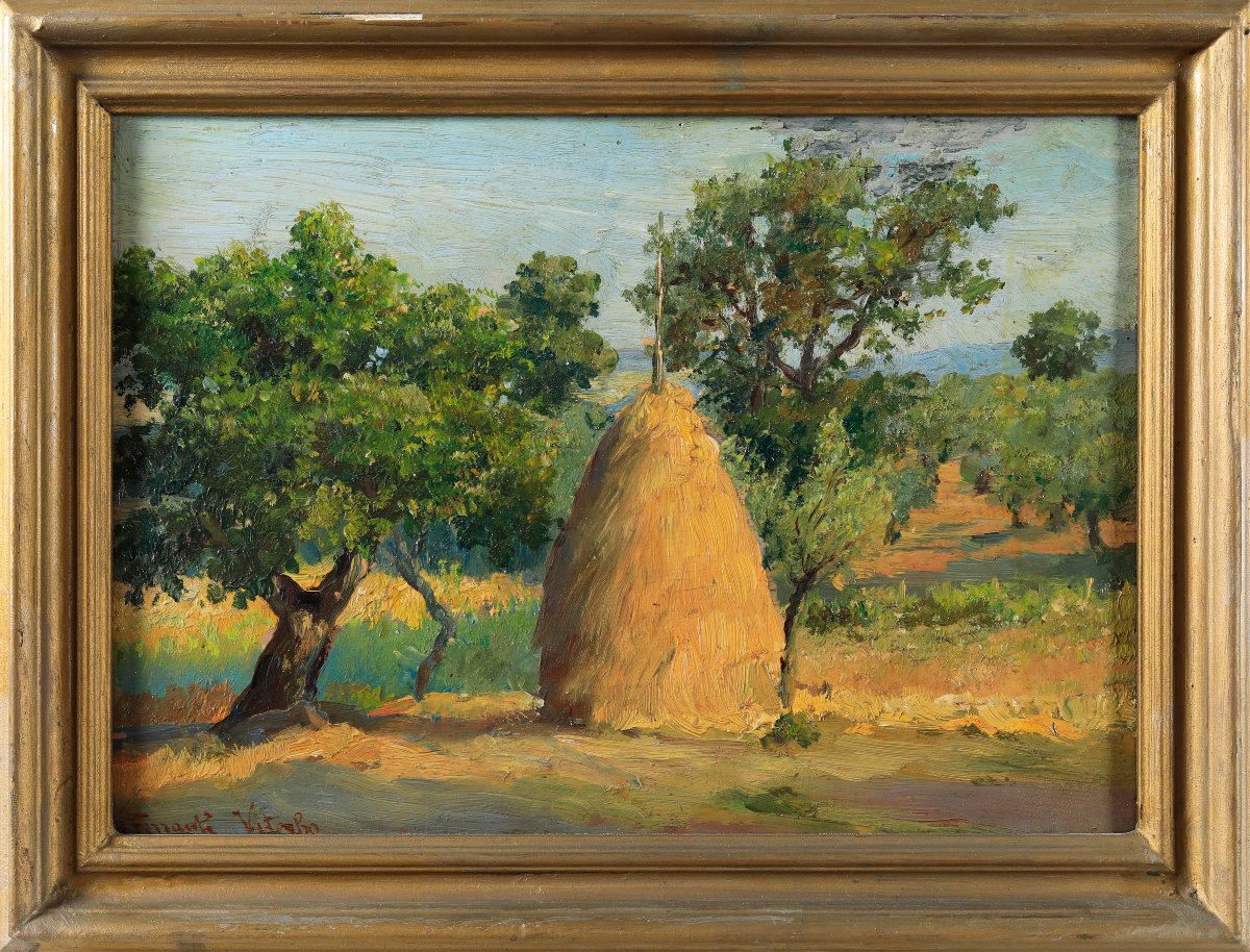 Carlo Ferranti (rome, 1840–1908). View Near Viterbo