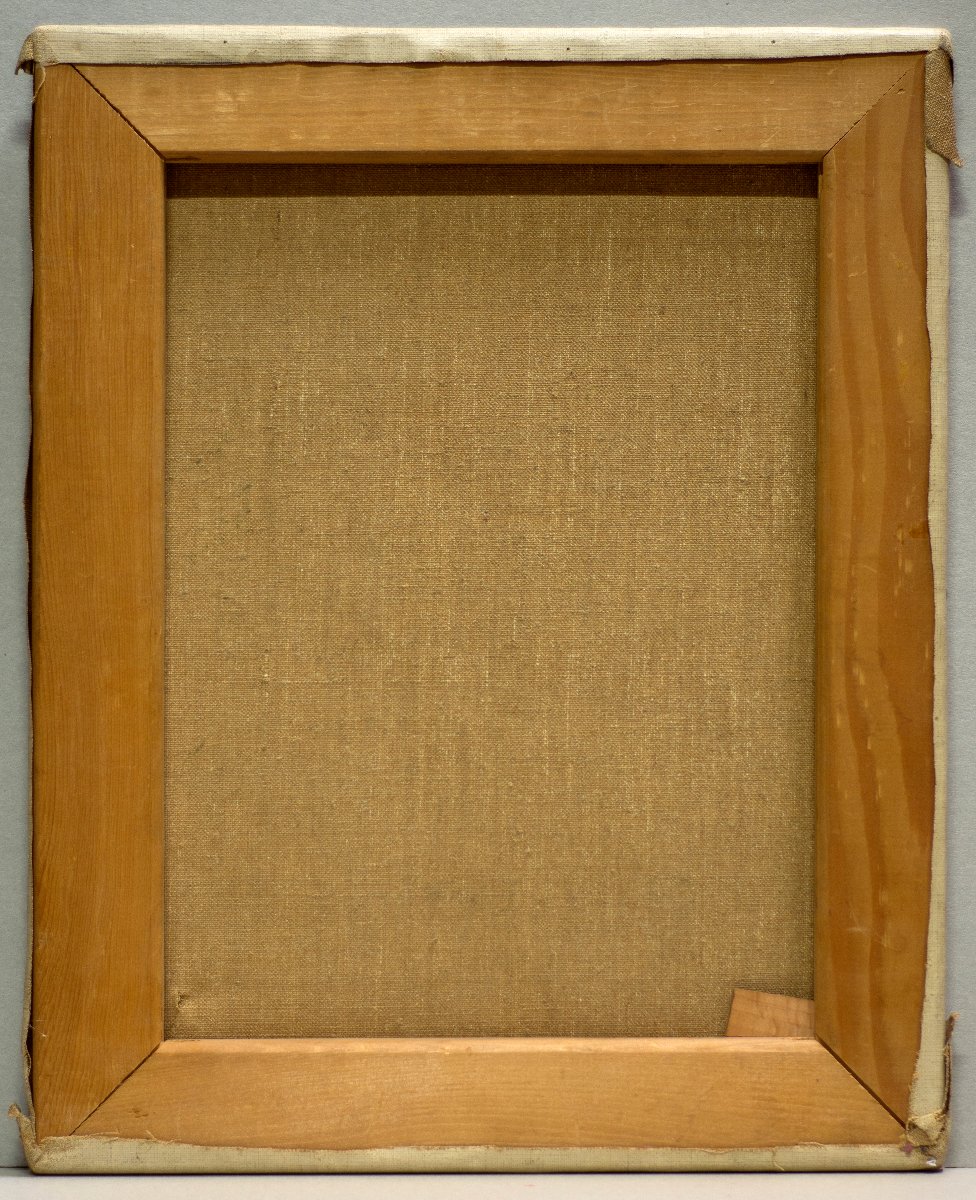  Peintre du milieu du XXe siècle. Portrait d'Antonio Ligabue (Zurich, 1899 - Gualtieri, 1965)-photo-2