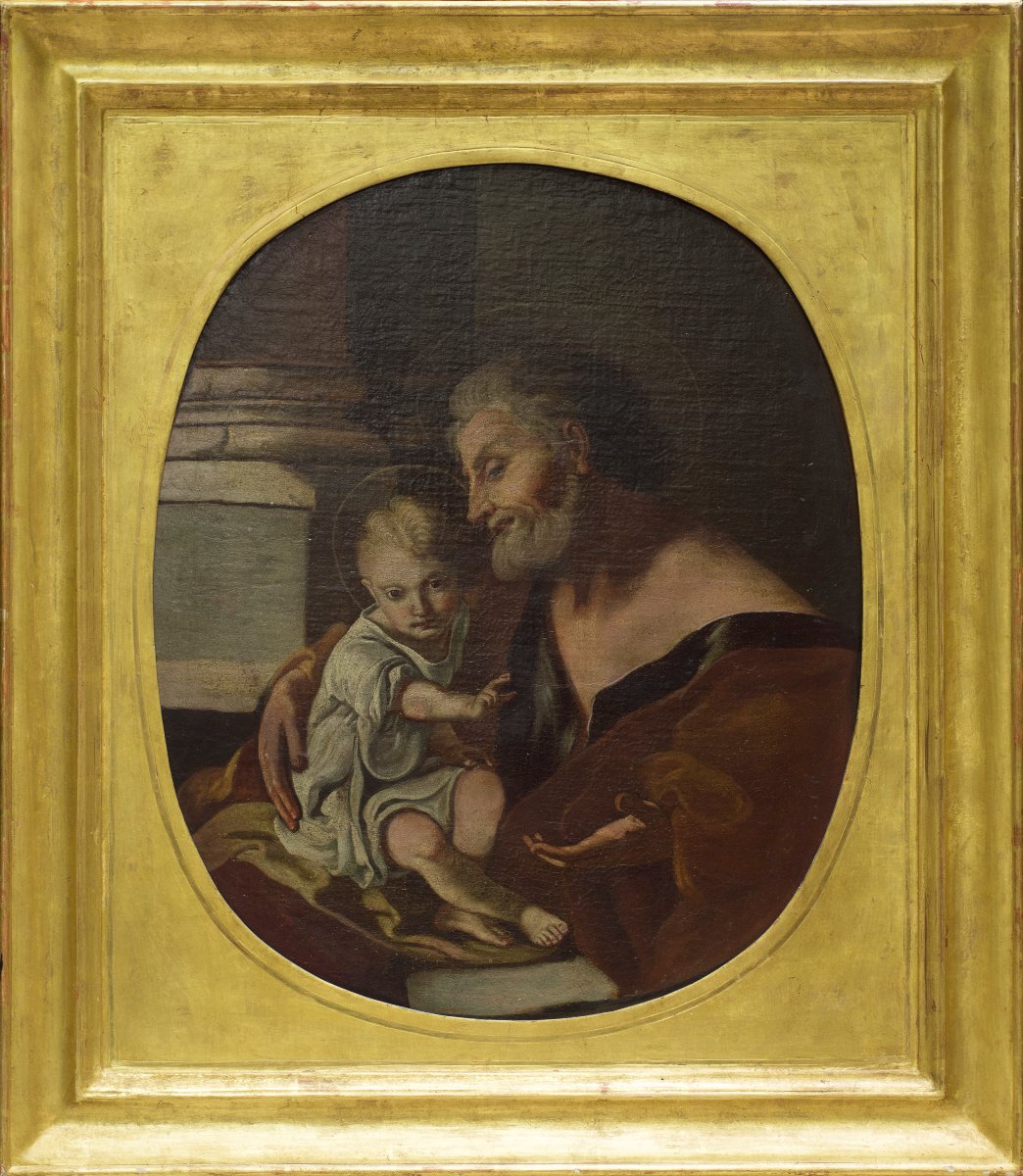 Attributed To Pietro Bardellino (naples, 1732–1806).  Saint Joseph With The Child