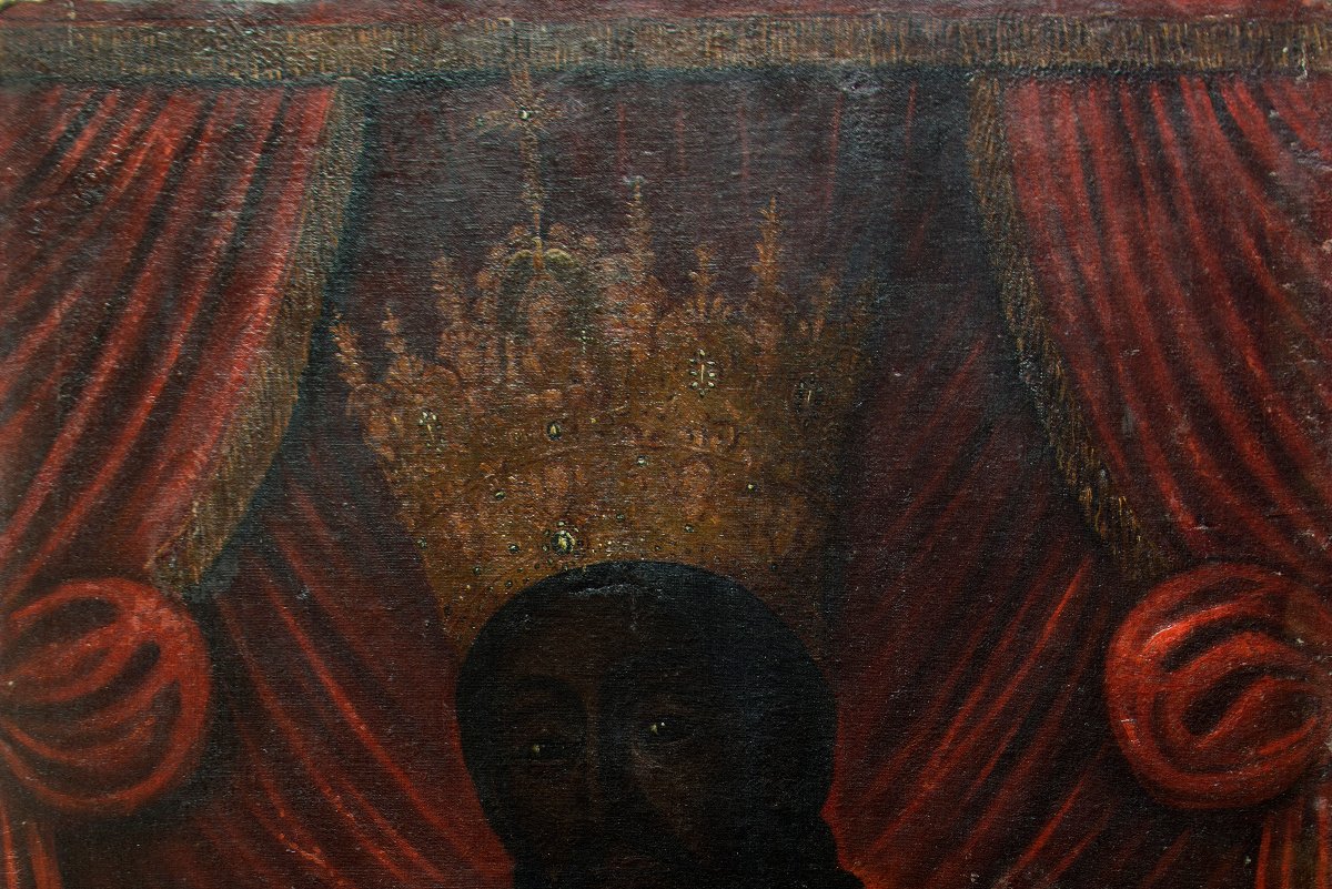 17th-century Painter From Lucca. The Holy Face Of Lucca (119.5 X 94.5 Cm)-photo-4
