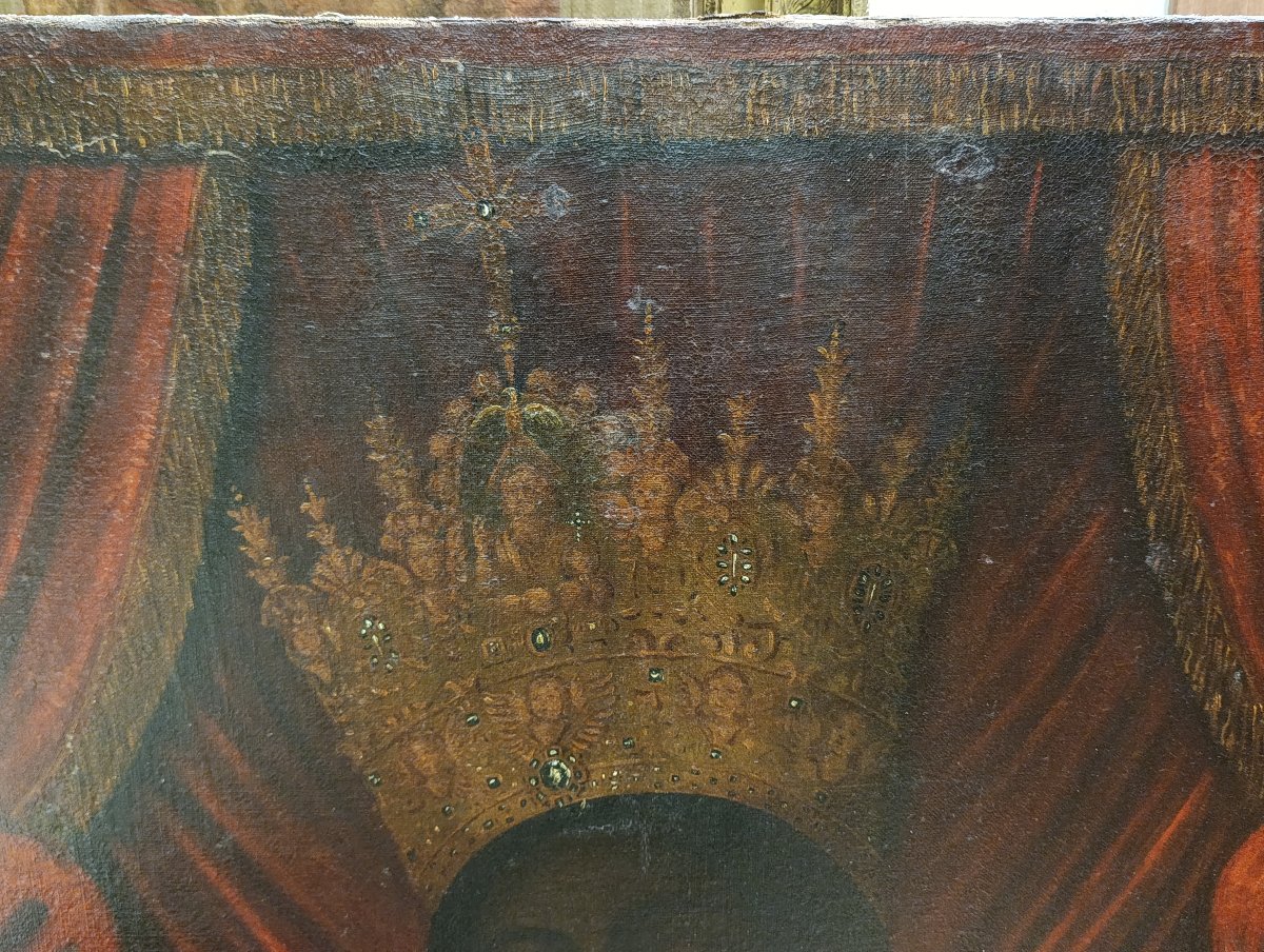 17th-century Painter From Lucca. The Holy Face Of Lucca (119.5 X 94.5 Cm)-photo-1