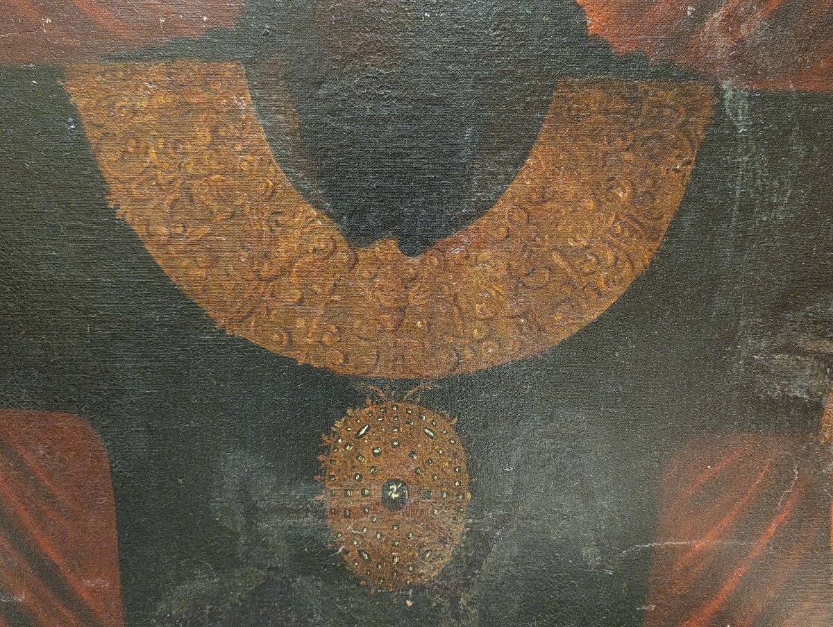 17th-century Painter From Lucca. The Holy Face Of Lucca (119.5 X 94.5 Cm)-photo-3