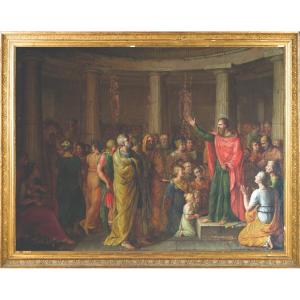 Neoclassical Painter. Saint Paul Preaching In The Areopagus Of Athens