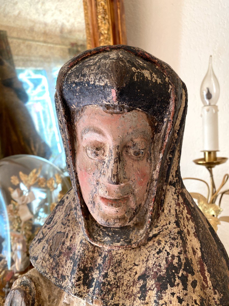 Statuaire , Sculpture - Vierge En Majest&eacute; - Sedes Sapientiae - Tr&ocirc;ne De Sagesse - Haute &eacute;poque-photo-4