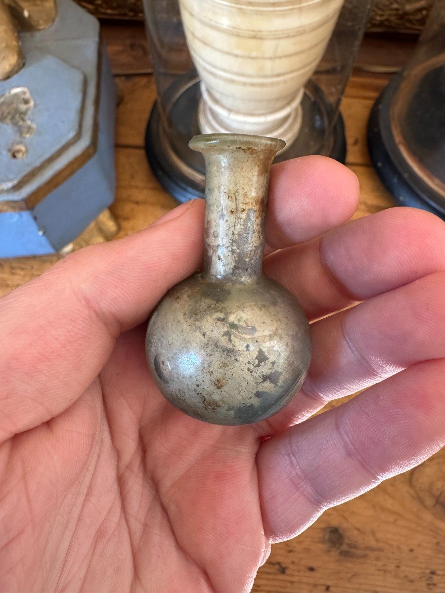 Artefact - Antiquit&eacute; &ndash; Mini Balsamaire &agrave; Panse - Empire Romain-photo-3