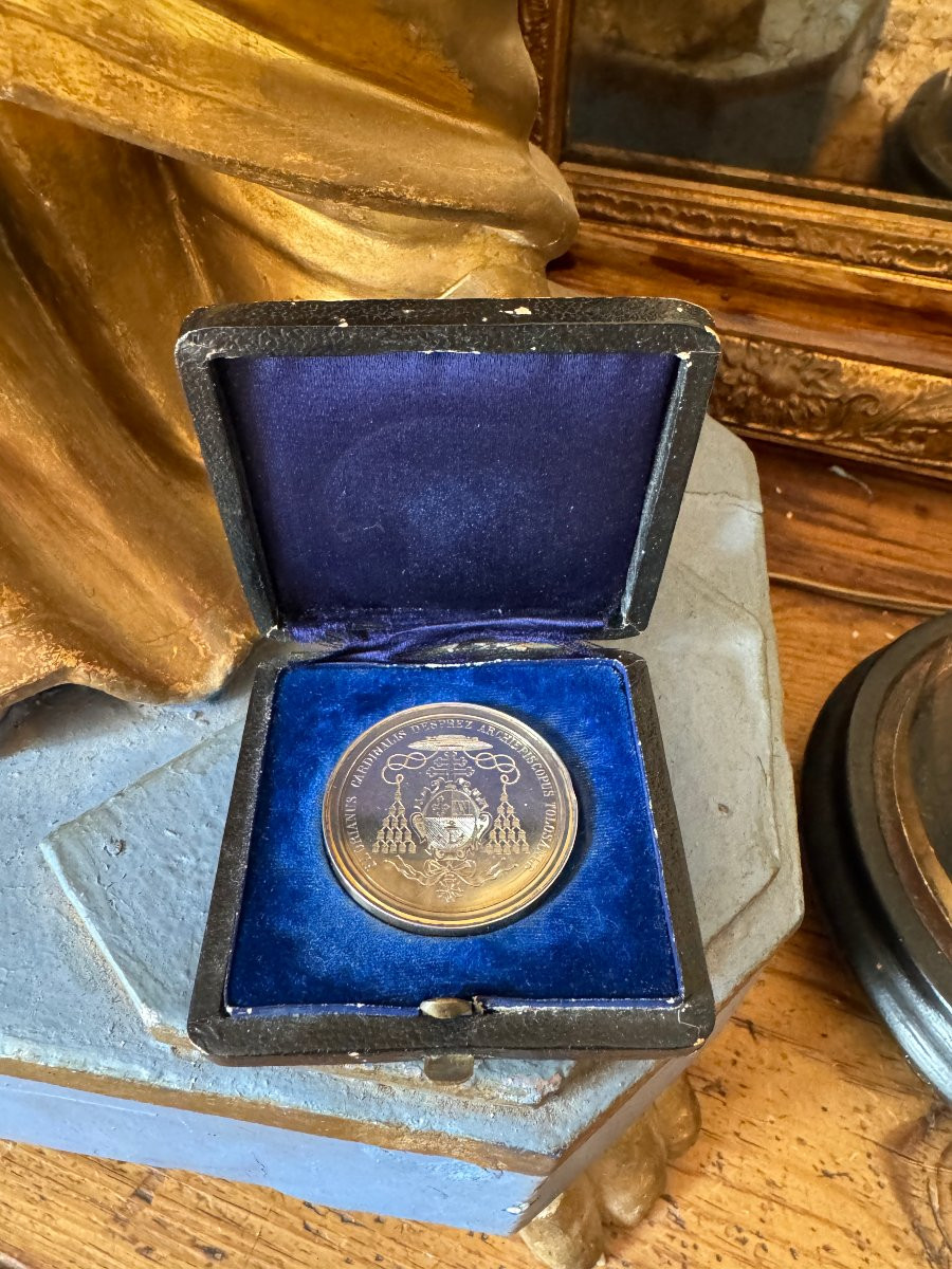 M&eacute;daille Petit S&eacute;minaire - Prix D&rsquo;honneur, M&eacute;daille Religieuse &ndash; Communaut&eacute; Des Clercs - Argent-photo-1