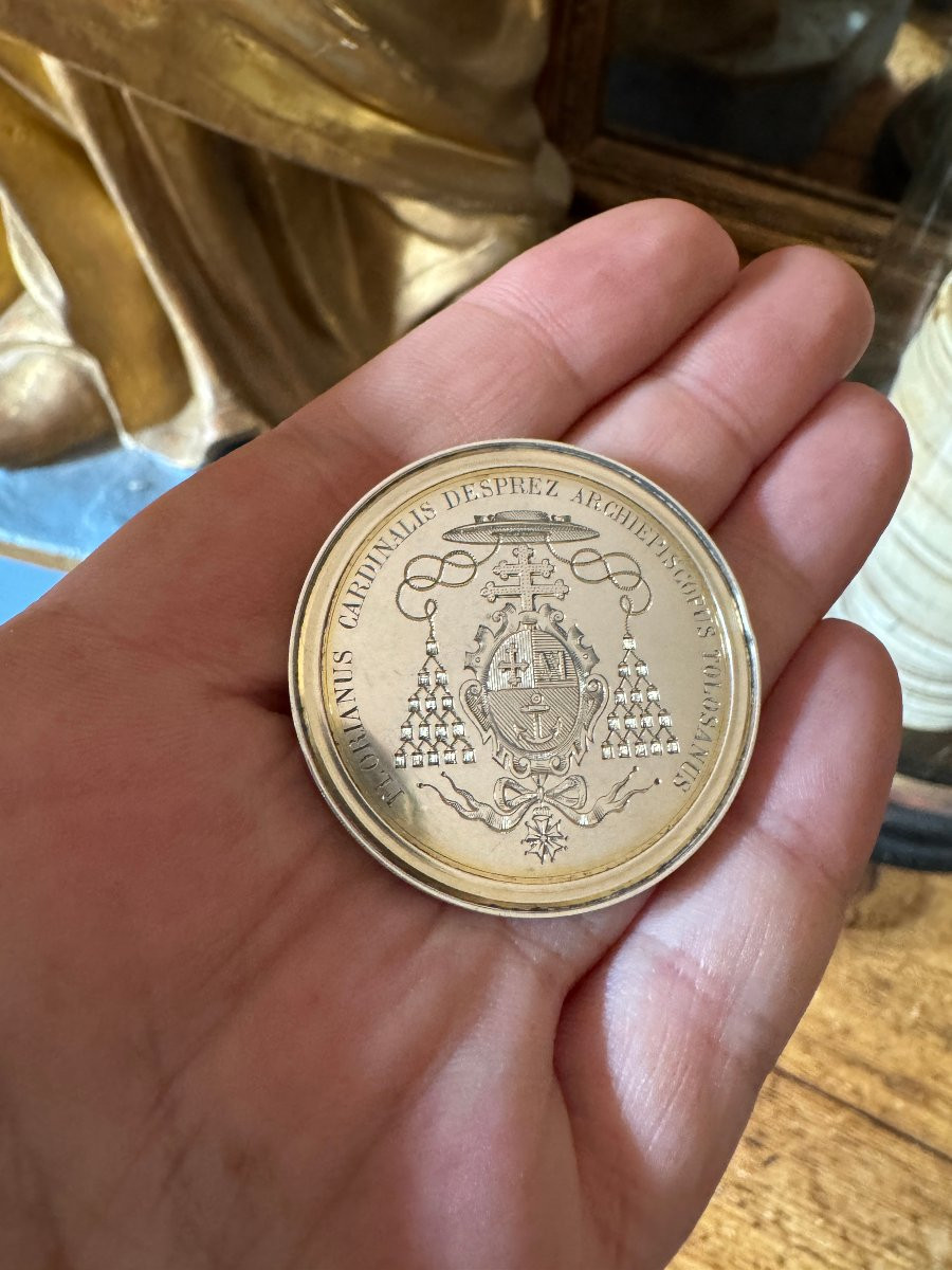 M&eacute;daille Petit S&eacute;minaire - Prix D&rsquo;honneur, M&eacute;daille Religieuse &ndash; Communaut&eacute; Des Clercs - Argent-photo-3