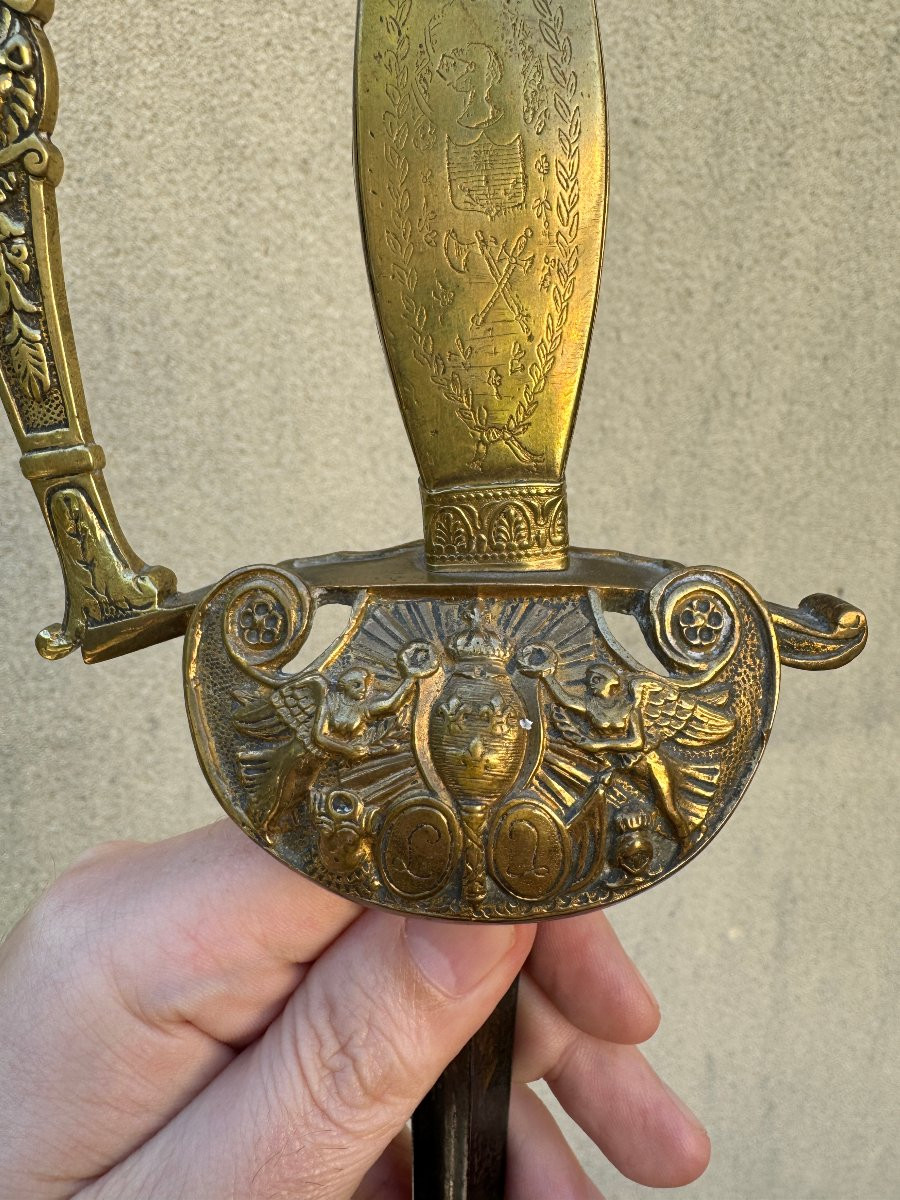 Militaria - Royalist Officer's Sword - July Monarchy - Royal Manufactory Of Klingenthal-photo-3