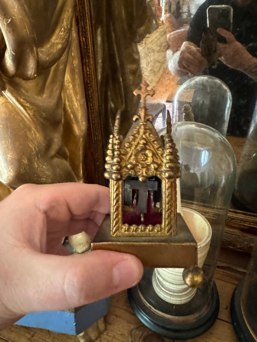  Reliquary – Mini Neo-gothic Chasse - Reliquary Crosses - Reliquary Of The True Cross -photo-8