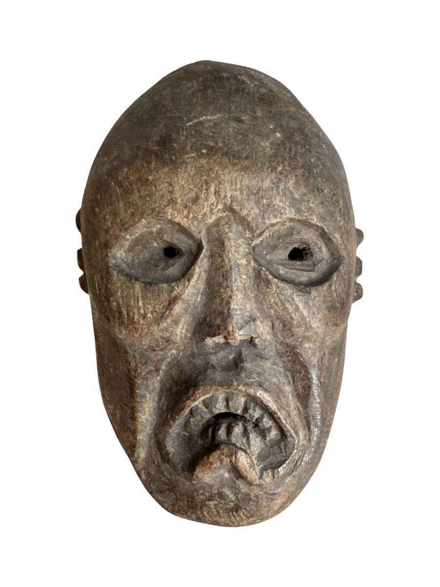 Curiosity – Mask – Carved Wood – Himalayas, Nepal – Middle Hills – Primitive Art