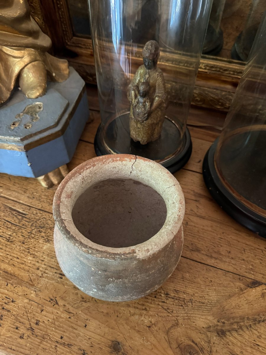Artefact – Antiquité – Urne Funéraire en Céramique Modelée avec Documentation - Archéologie-photo-4