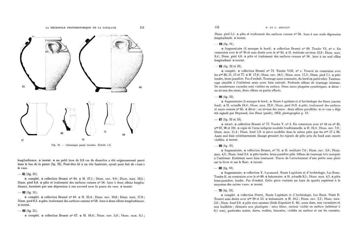 Artefact – Antiquité – Vase Céramique Tourné à Deux Anses avec  Documentation - Archéologie-photo-4