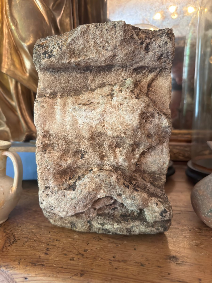 Artifact – Antiquity – Fragment Of A Taurobolic Altar – Sacrificial Bull – Archaeology-photo-1