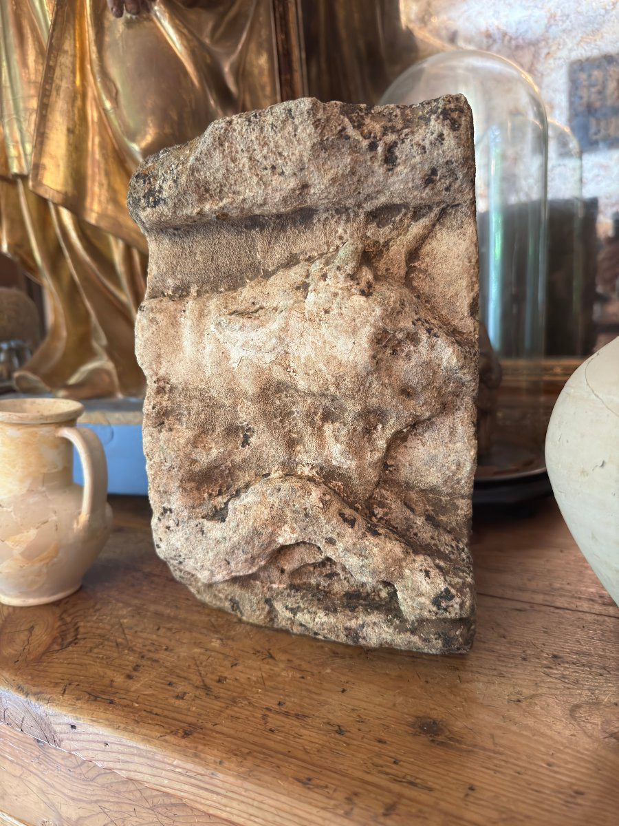 Artifact – Antiquity – Fragment Of A Taurobolic Altar – Sacrificial Bull – Archaeology-photo-5