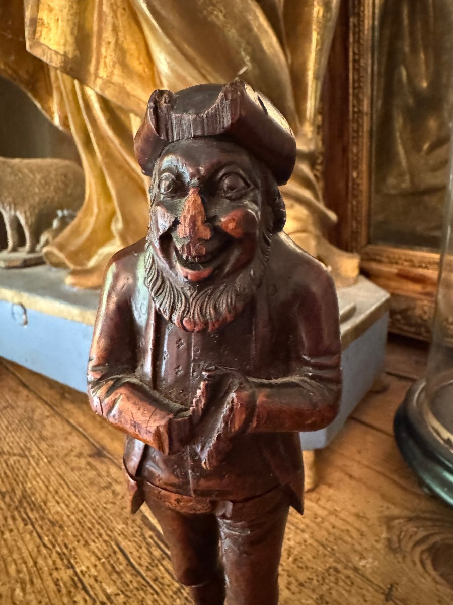 Casse-noisette anthropomorphe – Bois sculpté – Forêt-Noire – Art populaire - Casse noix-photo-1