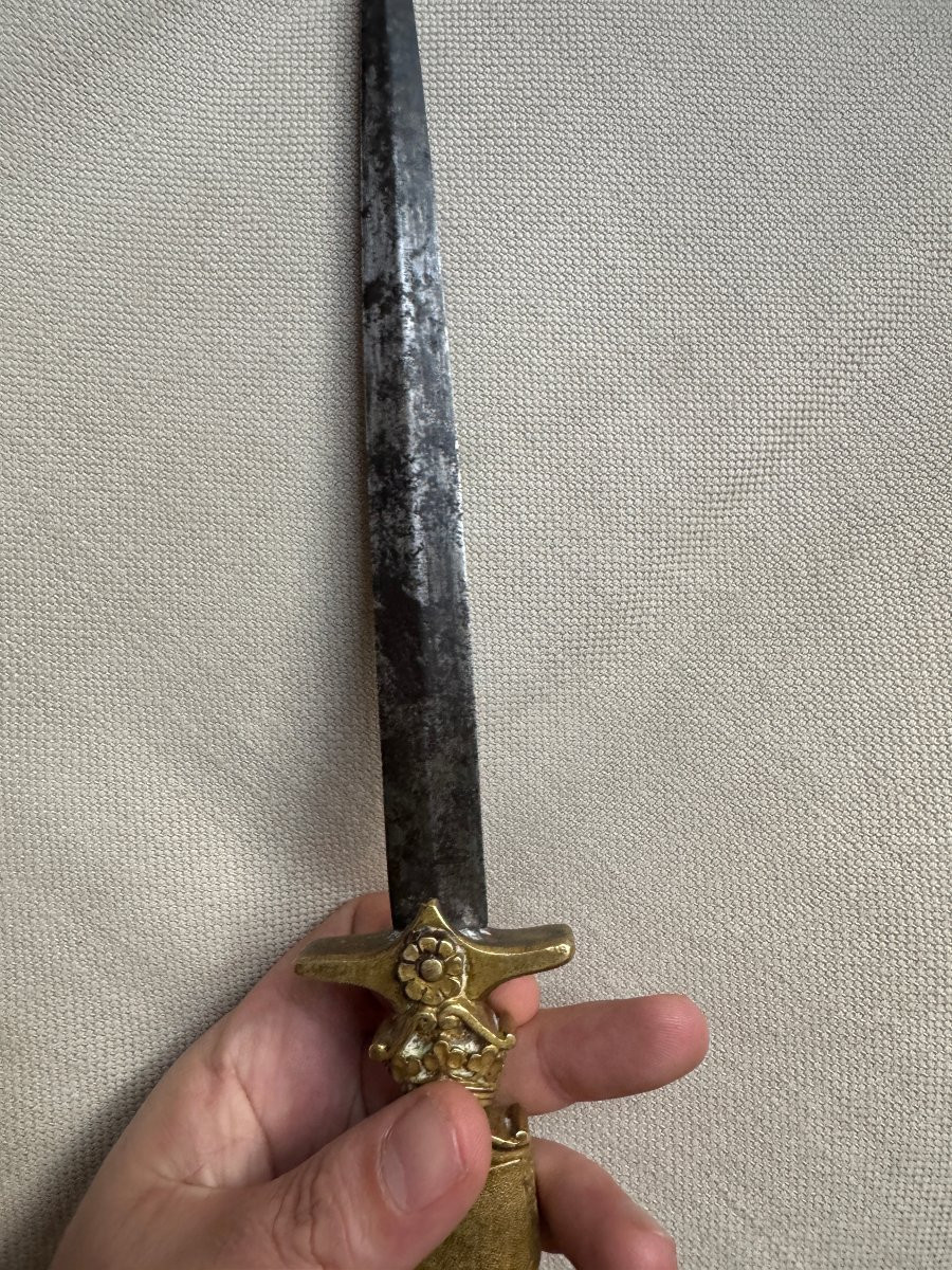 Dagger – Forged Blade – Crown And Heraldic Coat Of Arms Decoration – Dagger, Knife - Cutlery-photo-8