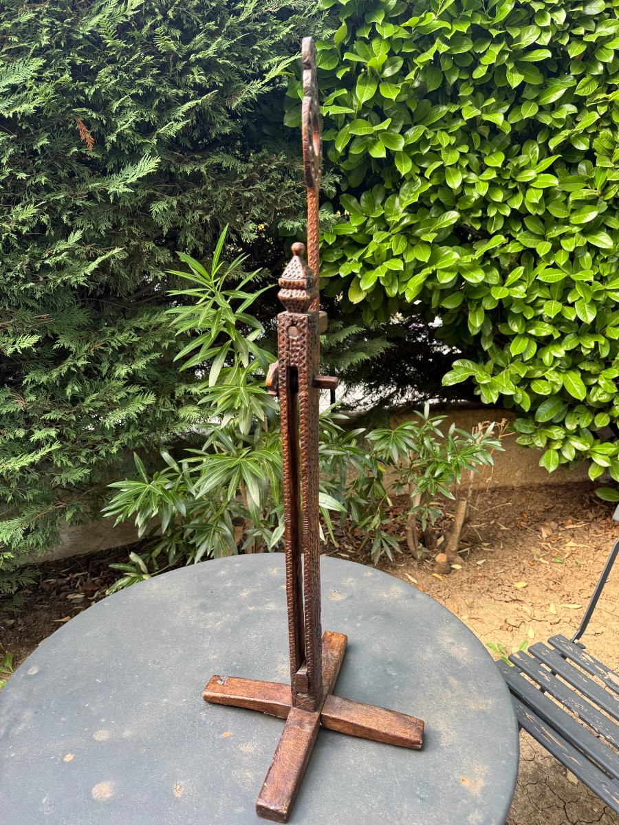  Museum – Distaff And Distaff Holder With Adjustable System – Folk Art – Auvergne-photo-1