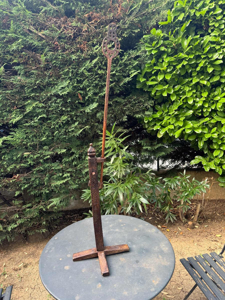  Museum – Distaff And Distaff Holder With Adjustable System – Folk Art – Auvergne-photo-8